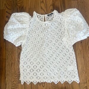 Elegant White Lace Top